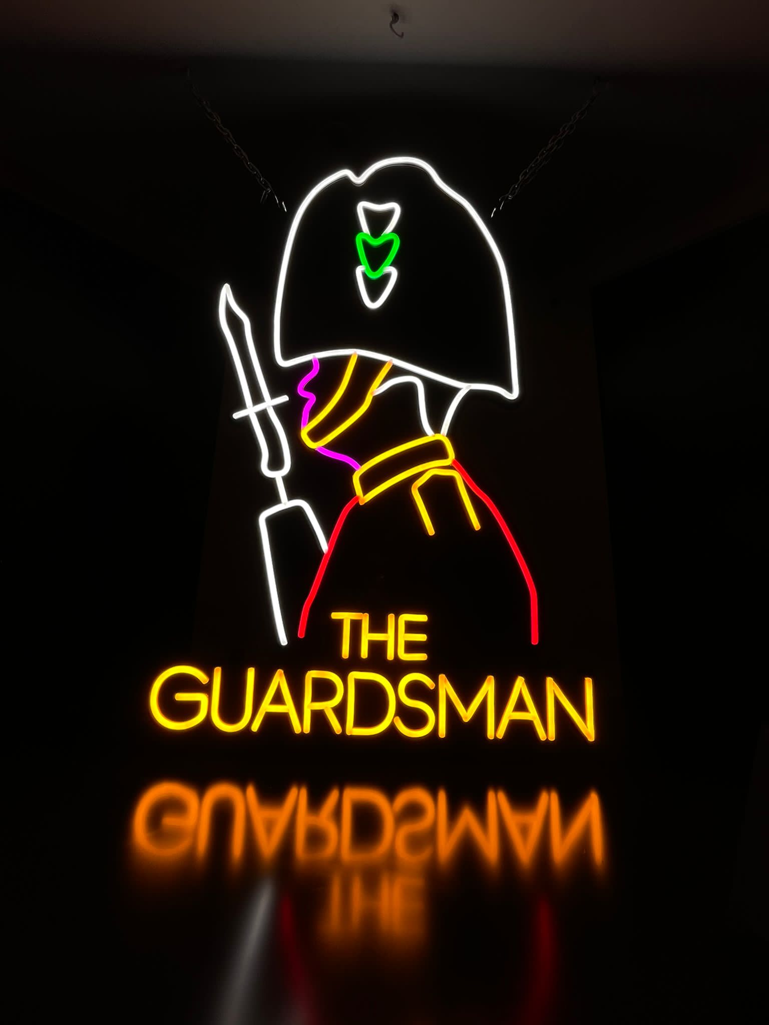 The Guardsman multi-colour neon