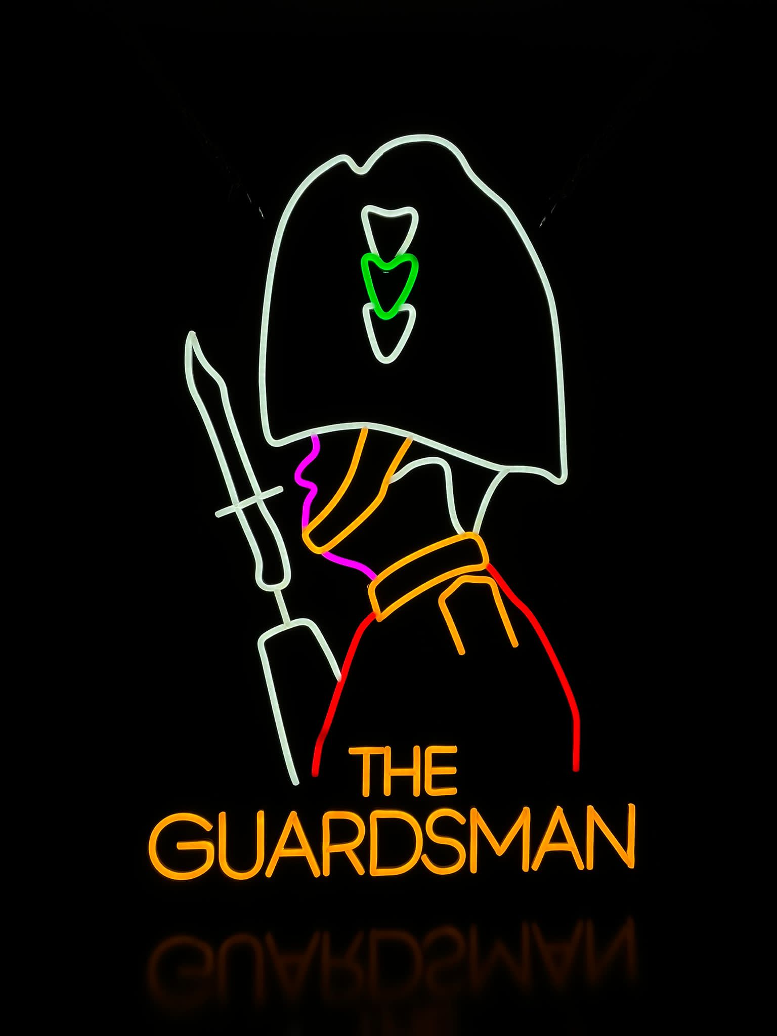 The Guardsman multi-colour neon