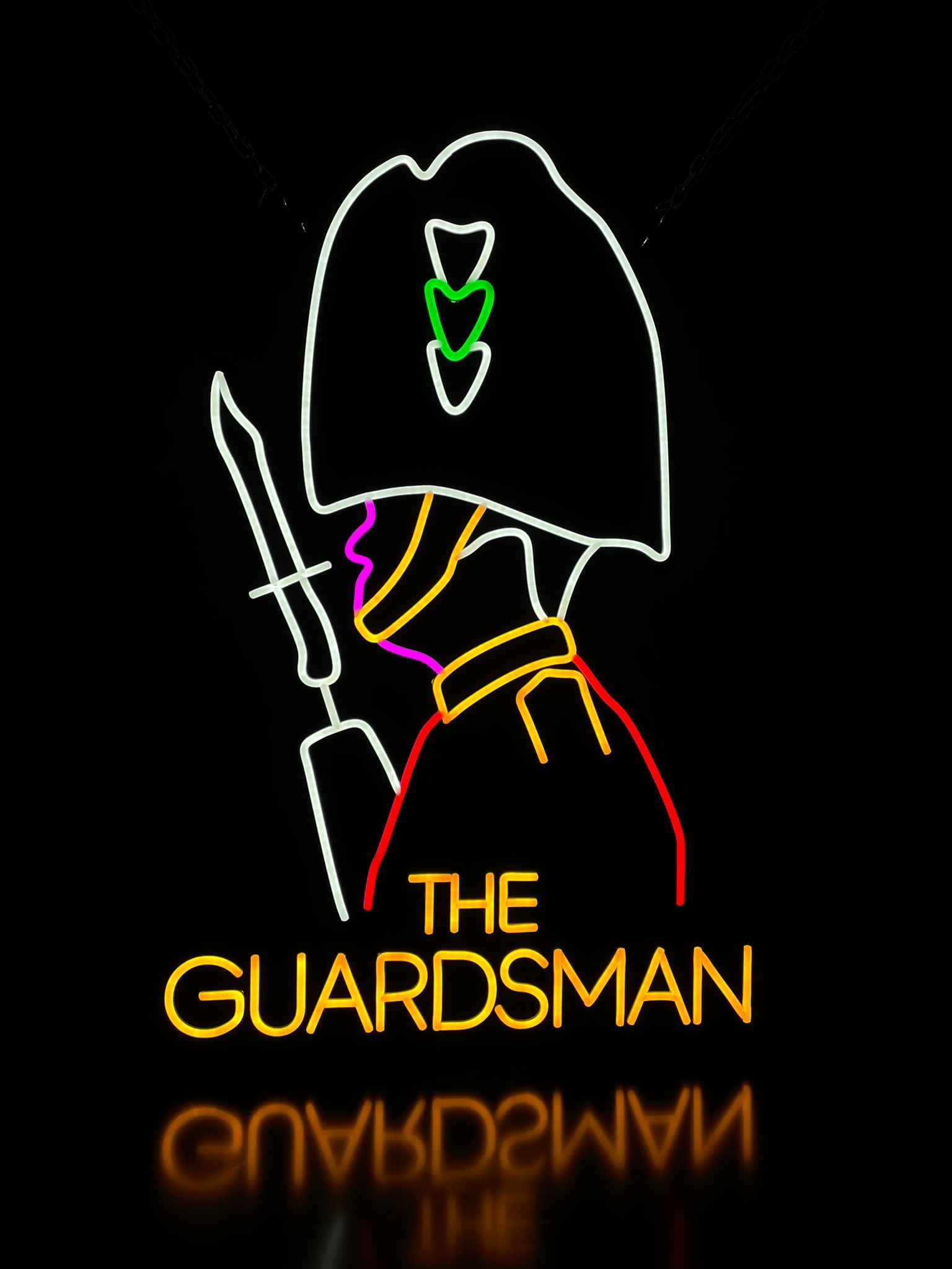 The Guardsman multi-colour neon