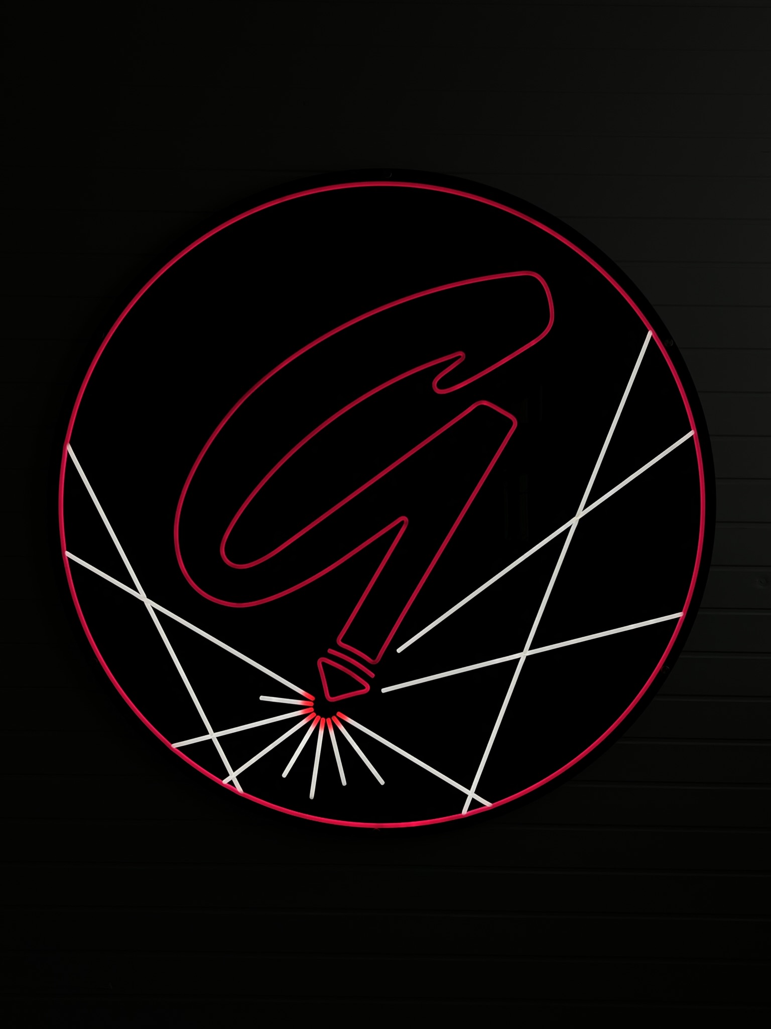 Glamorgan Signs G monogram halo-lit wall sign